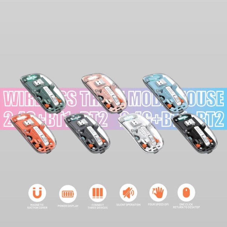 AG-M05 Üç Modlu Kablosuz RGB Mouse