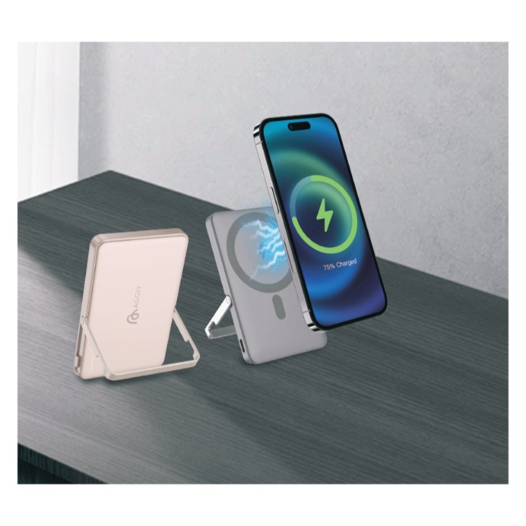 Aggiy Charge Tilt 5.000 Mah 15W Powerbank Dijital Ekran Magsafe Hızlı Şarj