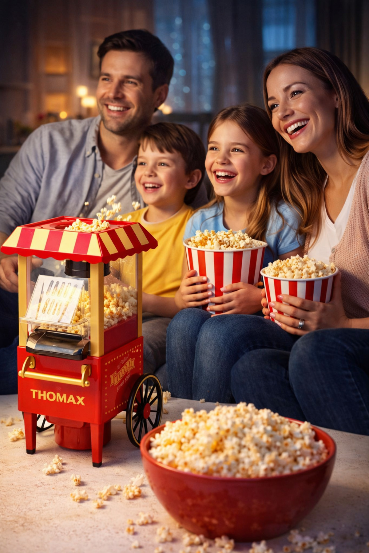 Mısır Patlatma Makinesi Yağsız Ev Tipi Popcorn Makinesi