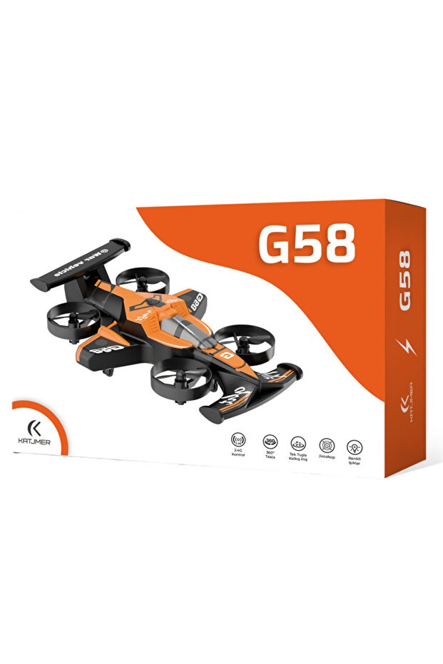 F1 Formula Uçak/Araba 2'si Bir Arada Uzaktan Kumandalı Drone